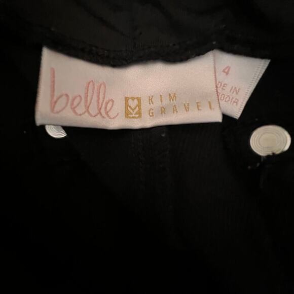 Belle by Kim Gravel Straight Leg Flexibelle Pants Black Modern Classic Size 4 - Picture 6 of 8